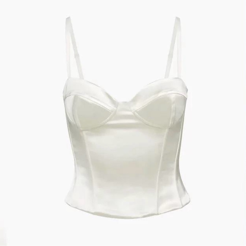 Aritzia Oklahoma bustier satin corset 2XS